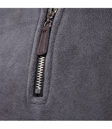 AIOPESON marque qualité épaissir chaud polaire veste pour hommes fermeture éclair cou pull homm