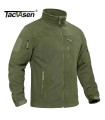 AKIMANIA.SITE - TACVASEN Men's fleece jacket soft and warm windproof full zip coat zip pockets