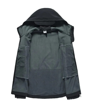 Veste militaire décontractée à capuche pour hommes, utilitaire d\'extérieur, mode peau de requin