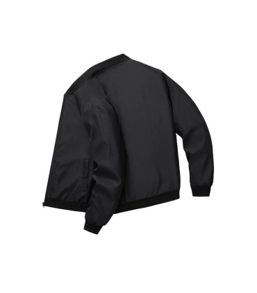 Veste courte ample à col de Baseball pour hommes, couleur unie, manteau fin décontracté d\'affai