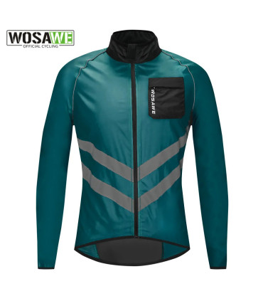 WOSAWE veste de cyclisme coupe-vent maillot de vélo vtt Sport de plein air coupe-vent de cyclis