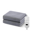 AKIMANIA.SITE - [Gray 120x150CM EU] Couverture chauffante électrique avec thermostat automatique, matelas de li