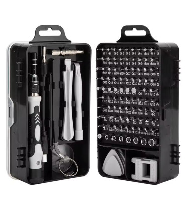 Jeu de tournevis de précision 115 en 1, Kit d\'outils de réparation magnétiques multifonctionnel