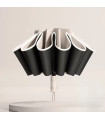 AKIMANIA.SITE - [White] Fully automatic reverse folding umbrella for men and women, with reflective band.