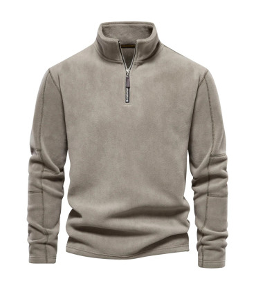 [EUR S 55-65kg HD08-LightGreen] AIOPESON marque qualité épaissir chaud polaire veste pour homme