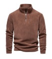 AKIMANIA.SITE - [EUR M 65-75kg HD08-Brown] AIOPESON marque qualité épaissir chaud polaire veste pour hommes fer