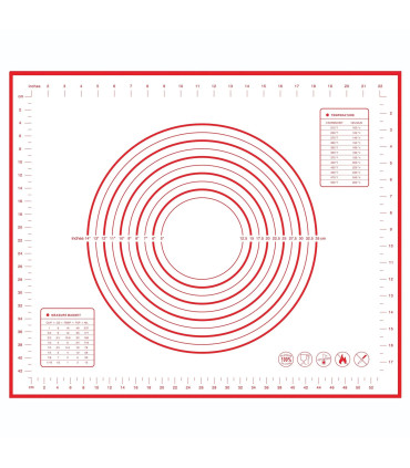 [1pc 50 60cm] Polymères de pâte à pétrir en silicone, gadgets de cuisson pour pizza et gâteau, 