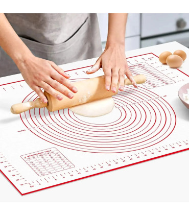 [1pc 50 60cm] Polymères de pâte à pétrir en silicone, gadgets de cuisson pour pizza et gâteau, 