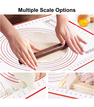 [1pc 50 70cm] Polymères de pâte à pétrir en silicone, gadgets de cuisson pour pizza et gâteau, 