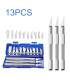 [BLUE 13PCS] Couteau à découper en métal 13 en 1, Style stylo, sceau artistique, coupe manuelle