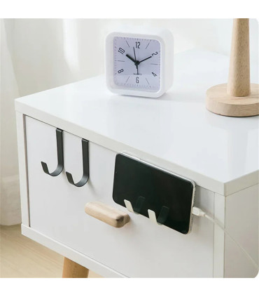 [Silver 2pcs] Crochet métallique en forme de S pour porte d\'armoire, support suspendu pour Gadg