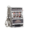 AKIMANIA.SITE - [Silver] Mini slot machine game with keychain, stress relief gadget, fun game keychain