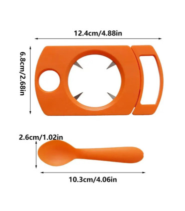 [Green CHINA] Ensemble d\'ouvre-fruits de la passion avec cuillère, gadget de cuisine, outil d\'é