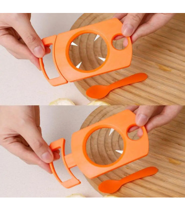 [Green Espagne] Ensemble d\'ouvre-fruits de la passion avec cuillère, gadget de cuisine, outil d