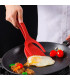 [Red 1pcs CHINA] Spatule à crêpes antiarina, tourneurs frits, pince à œufs, cuisine, steak, pin