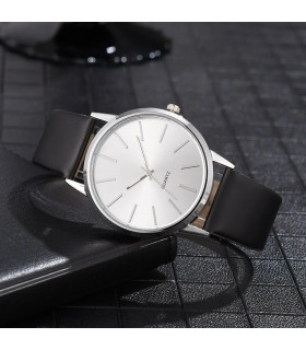 [Black White] Montre à Quartz décontractée pour hommes, marque de luxe, célèbre, horloge mascul
