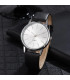 [White] Montre à Quartz décontractée pour hommes, marque de luxe, célèbre, horloge masculine, S
