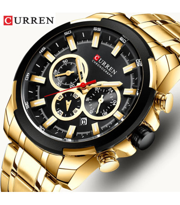 [G B] CURREN montres pour hommes Top marque grande montre de Sport de luxe hommes militaire en 