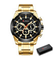 AKIMANIA.SITE - [G B Box] CURREN montres pour hommes Top marque grande montre de Sport de luxe hommes militaire