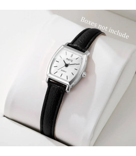 [A Without Box] Mode femmes montres décontracté petit cadran bracelet en cuir femmes montre à Q