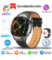 AKIMANIA.SITE - [GPS NFC Watch GT5Pro in pelle nera] Nuovo per Huawei GT5 Pro smartwatch HD