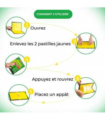 Anti Scarafaggio Piastre Appiccicose, 12 pz Trappola per Ratti, Topo